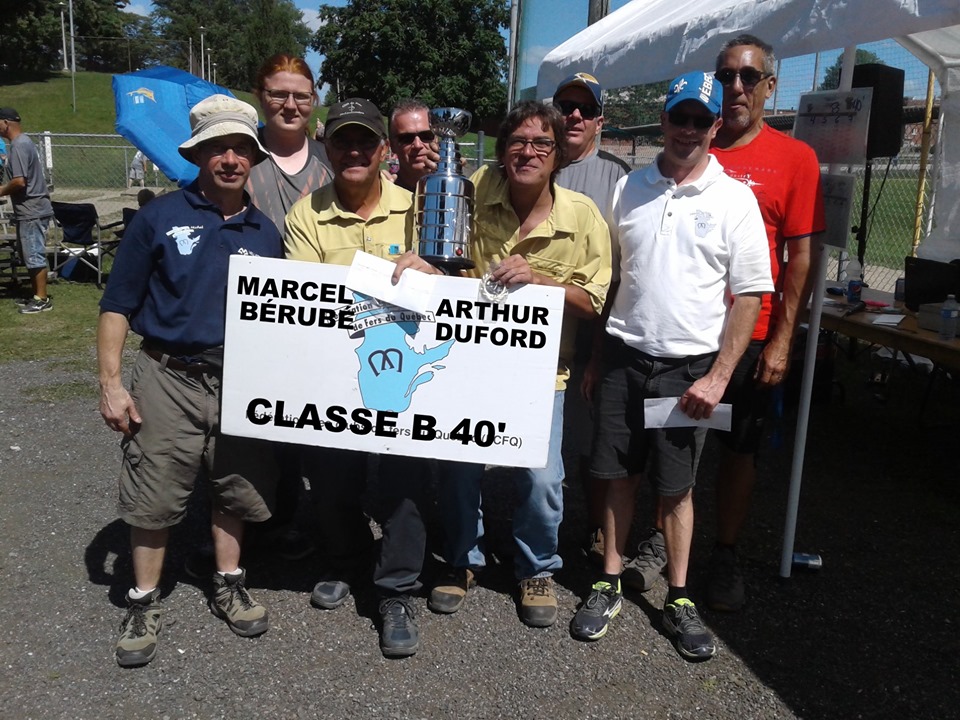 Classe B 40' champions: Marcel Bérubé & Arthur Duford