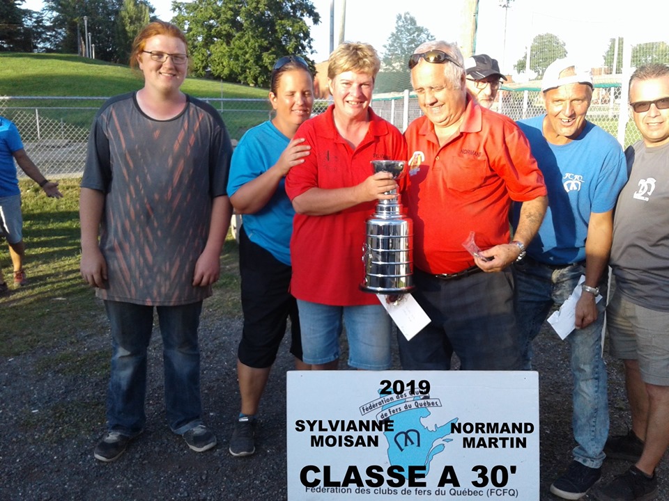 Classe A 30' champions: Sylvianne Moisan & Normand Martin