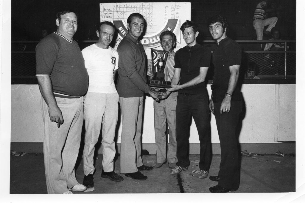 Championnat du Québec 1971 à Cowansville: Jacques Bricault, Fernand Dutremble, Gilles Pouliot, Alex Gaudreau, Gilles Joyal (champion) et André Déragon.