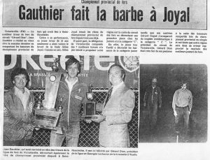 Article sur le Championnat du Québec 1977