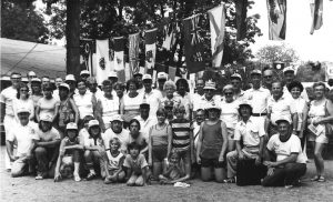 Groupe de Canadiens au Championnat du Monde 1977 à Greenville, Ohio.