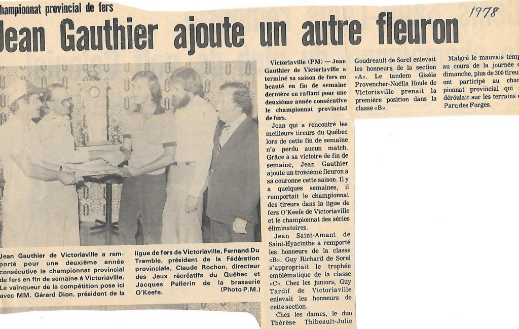 1978-09-06 - Championnat du Québec à Victo (A)