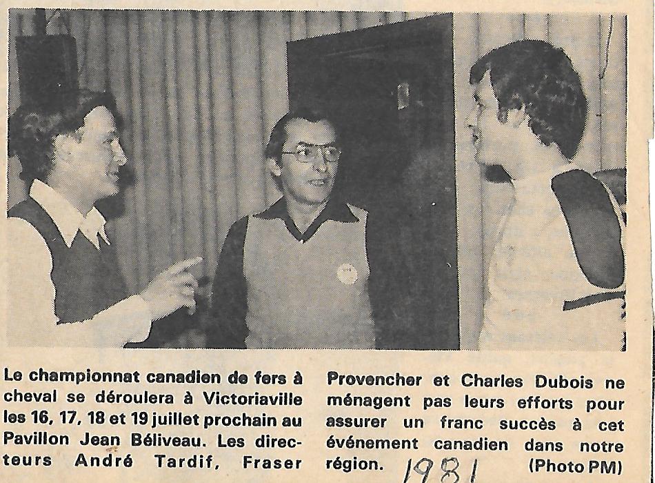 1981 - Championnat Canadien (André, Fraser, Charles)