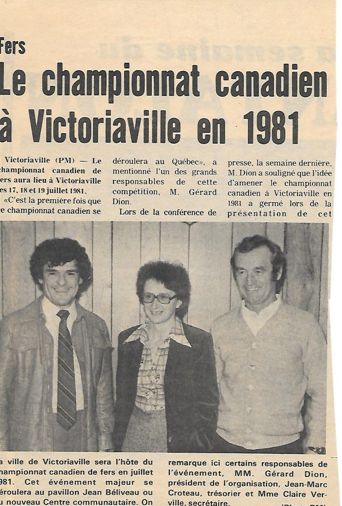 1981 - Championnat Canadien (Gérard, Claire, Jean-Marc)