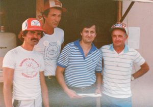 Vers 1982 avec André Lépine, Jacques Lacoste, Gilles Joyal et Fernand.