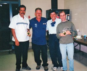 2000 avec d'autres grands bénévoles: Fernand Brodeur, René Croteau et Diane Chaunt.