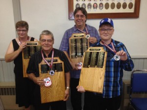 4 champions: Sylvianne, Jean-Guy, André et Cédryk