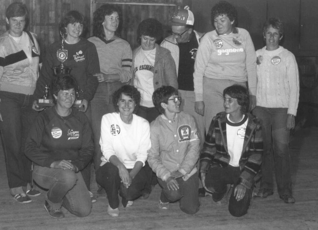 Groupe de femmes au Championnat du Québec 1982