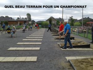 Beau terrain pour un championnat!